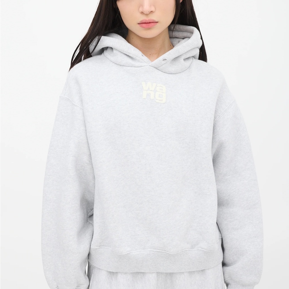 Alexander Wang Heather grey hoodie xxs